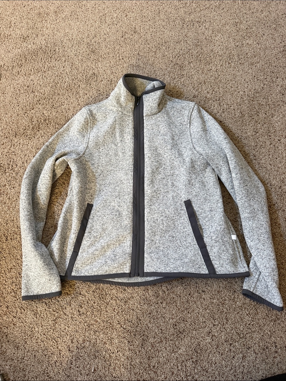 lululemon athletica Heather Gray Full-Zip Utility Jacket
